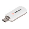 Verbatim USB flash disk, USB C, 128GB, Plectra, biały, 30229, USB C