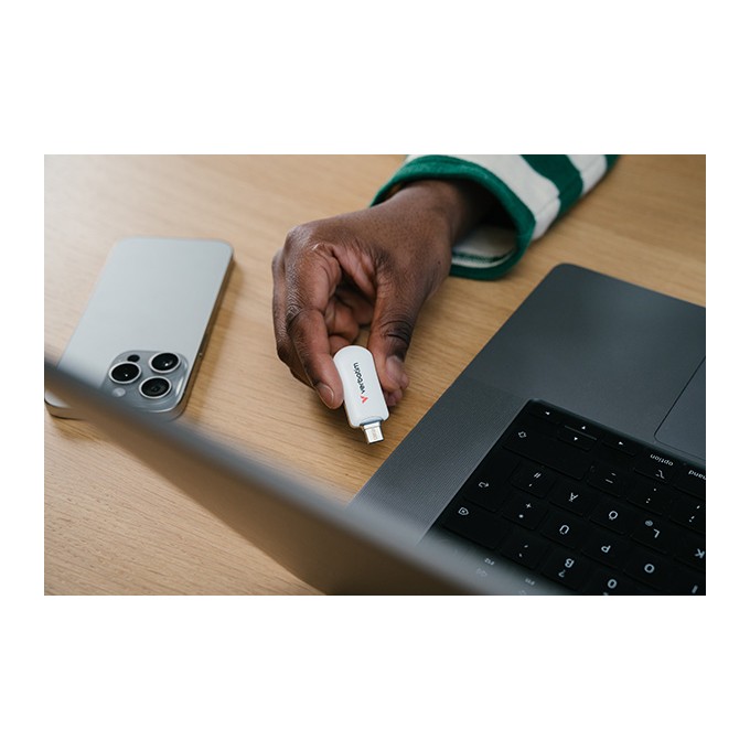 Verbatim USB flash disk, USB C, 128GB, Plectra, biały, 30229, USB C
