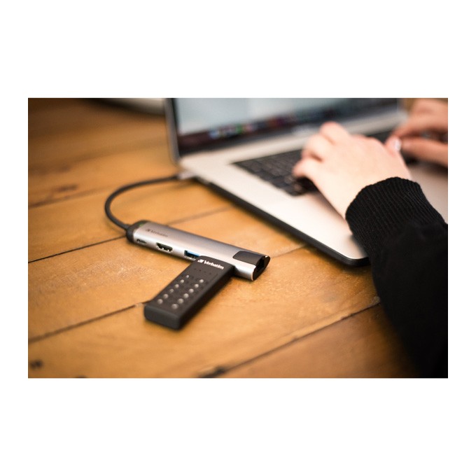 Verbatim USB flash disk, USB 3.0, 128GB, Keypad Secure, czarny, 49432, USB C, 256bitowe szyfrowanie AES, LED