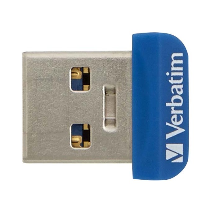 Verbatim USB flash disk, USB 3.0, 64GB, Nano, Store N Stay, niebieski, 98711, USB A