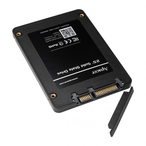 SSD Wewnętrzny Apacer AS340, AP480GAS340G-1, 480GB, czarny, Panther, 2.5", 550 MB/s-R, SATA III, 520 MB/s-W