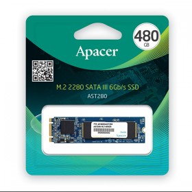 SSD Wewnętrzny Apacer AST280, AP480GAST280-1, 480GB, czarny, 520 MB/s-R, SATA III, 495 MB/s-W