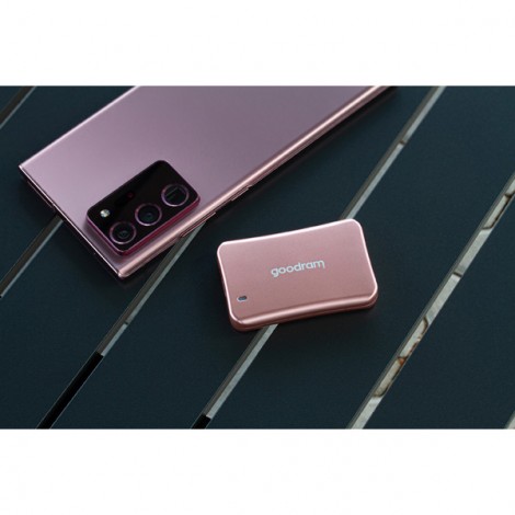 SSD Zewnętrzny Goodram HX200, SSDPR-HX200-500-RG, 500GB, rose gold, 1500 MB/s-R, USB-C, 900 MB/s-W