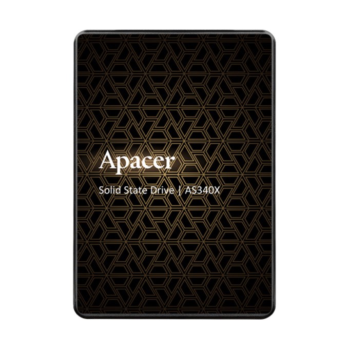 SSD Wewnętrzny Apacer AS340X, AP960GAS340XC-1, 960GB, czarny, 2.5", 550 MB/s-R, SATA III, 520 MB/s-W