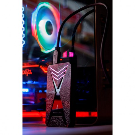 SSD Zewnętrzny Surefire GX3 Gaming, 53684, 1000GB, czarny, 2.5", USB micro B