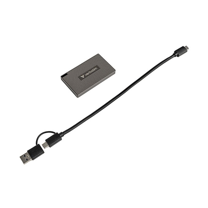 SSD Zewnętrzny Verbatim Metal Mini SSD, 32030, 512GB, czarna, 2000 MB/s-R, USB C, 1750 MB/s-W