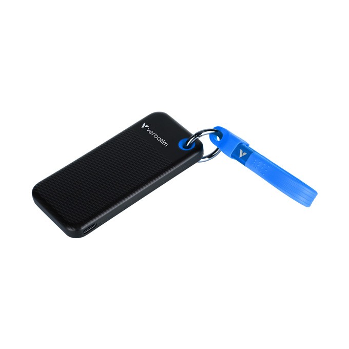 SSD Zewnętrzny Verbatim Pocket SSD Black/Blue, 32191, 1000GB, niebieski, M.2, zawiera kabel USB C, 1000 MB/s-R, USB-C, 