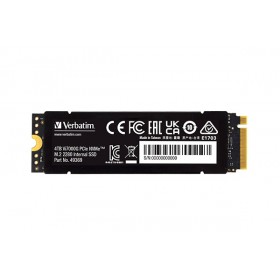 SSD Wewnętrzny Verbatim Vi7000G M.2, 49369, 4000GB, czarny, 7400 MB/s-R, NVMe, 6700 MB/s-W