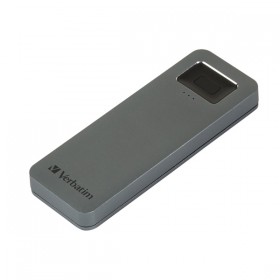SSD Zewnętrzny Verbatim Executive Fingerprint Secure, 53657, 1000GB, szary, szyfrowanie 256-bit AES, 2.5", USB-C, RODO