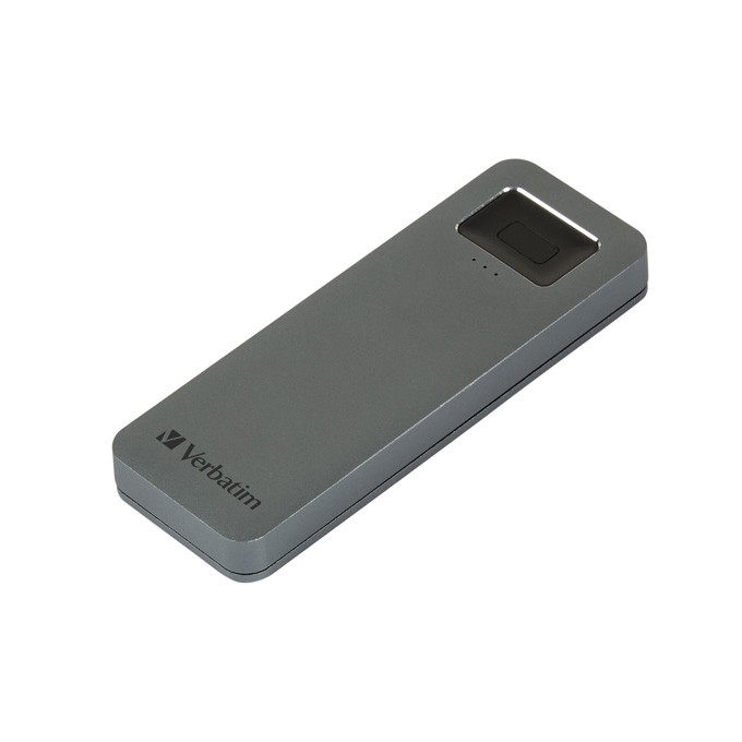 SSD Zewnętrzny Verbatim Executive Fingerprint Secure, 53657, 1000GB, szary, szyfrowanie 256-bit AES, 2.5", USB-C, RODO