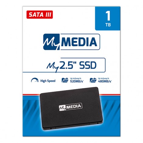 SSD Wewnętrzny MyMedia 69280, 256GB, czarny, 2.5", 520 MB/s-R, SATA III, 480 MB/s-W