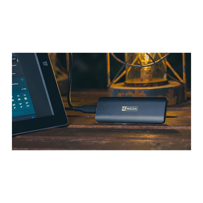 SSD Zewnętrzny MyMedia 69285, 512GB, szary, 520 MB/s-R, USB 3.2 Gen 2, 400 MB/s-W