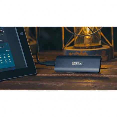 SSD Zewnętrzny MyMedia 69286, 1000GB, szary, 520 MB/s-R, USB 3.2 Gen 2, 400 MB/s-W