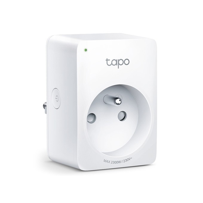 Gniazdko smart Tapo P100 220-240 V 50/60 Hz, konfiguracja z WiFi, MAX.2300W, biała, TP-LINK, pilot, timer, sterowanie 