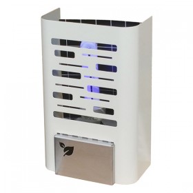 Lampa owadobójcza 230 V, do 50 m2, 20W, srebrny, Format1, IGLUCN, IP20, z lepem na owady