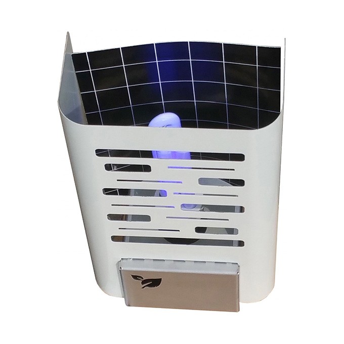 Lampa owadobójcza 230 V, do 50 m2, 20W, srebrny, Format1, IGLUCN, IP20, z lepem na owady