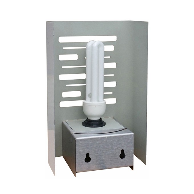 Lampa owadobójcza 230 V, do 50 m2, 20W, srebrny, Format1, IGLUCN, IP20, z lepem na owady