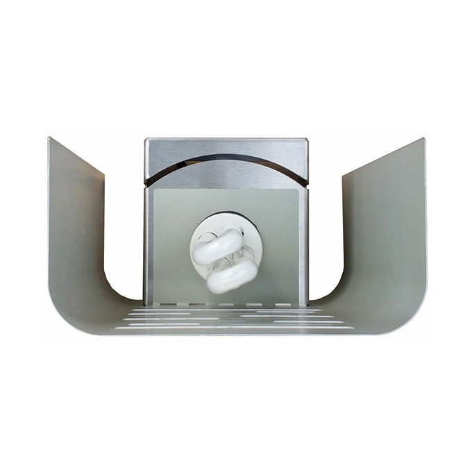 Lampa owadobójcza 230 V, do 50 m2, 20W, srebrny, Format1, IGLUCN, IP20, z lepem na owady