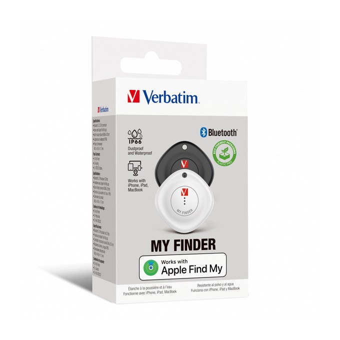 Lokalizator Bluetooth My Finder MYF-02 czarny i biały, 32131, Verbatim