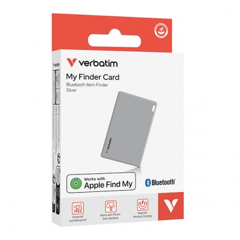 Lokalizator Bluetooth My Finder Card srebrny, 32139, Verbatim Lokalizator Bluetooth My Finder Card srebrny, 32139, Verbatim
