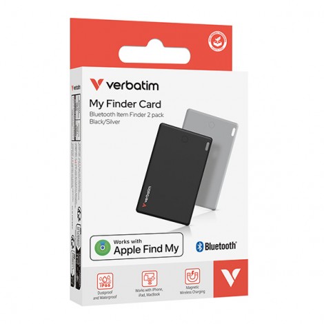 Lokalizator Bluetooth My Finder Card czarny i srebrny, 32140, Verbatim Lokalizator Bluetooth My Finder Card czarny i srebrny, 32140, Verbatim