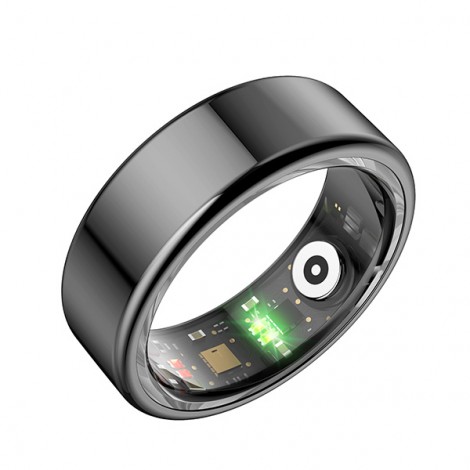Smart RING czarny, tętno, saturacja, monitor snu, aktywność, roz 8, Powerton Smart RING czarny, tętno, saturacja, monitor snu, aktywność, roz 8, Powerton