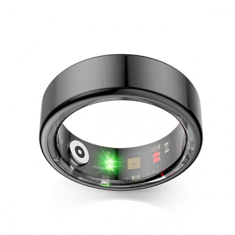 Smart RING czarny, tętno, saturacja, monitor snu, aktywność, roz 8, Powerton Smart RING czarny, tętno, saturacja, monitor snu, aktywność, roz 8, Powerton