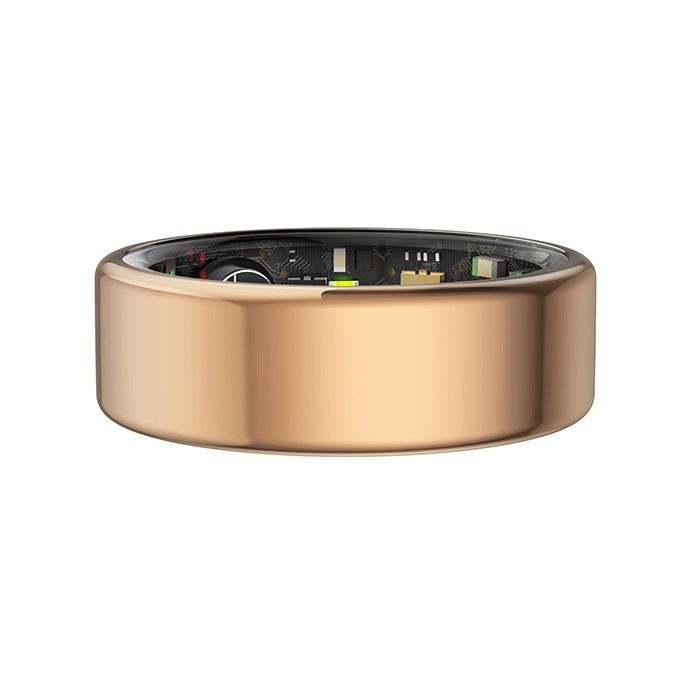 Smart RING złoty, tętno, saturacja, monitor snu, aktywność, roz 8, Powerton