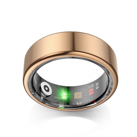 Smart RING złoty, tętno, saturacja, monitor snu, aktywność, roz 8, Powerton Smart RING złoty, tętno, saturacja, monitor snu, aktywność, roz 8, Powerton