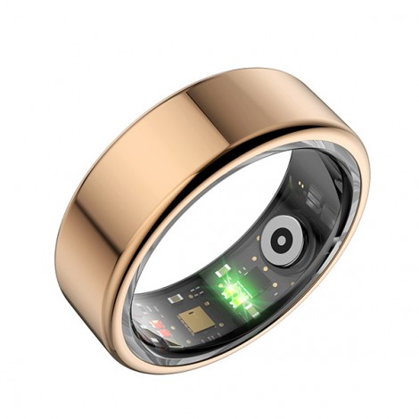 Smart RING złoty, tętno, saturacja, monitor snu, aktywność, roz 9, Powerton Smart RING złoty, tętno, saturacja, monitor snu, aktywność, roz 9, Powerton