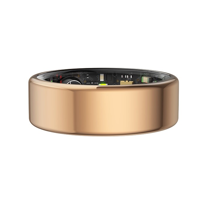 Smart RING złoty, tętno, saturacja, monitor snu, aktywność, roz 10, Powerton