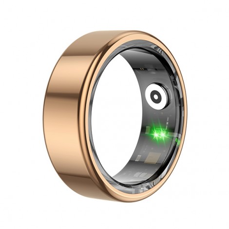 Smart RING złoty, tętno, saturacja, monitor snu, aktywność, roz 10, Powerton Smart RING złoty, tętno, saturacja, monitor snu, aktywność, roz 10, Powerton