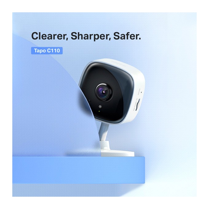 TP-link IP kamera Tapo C110, Full HD, Wifi 2.4 GHz, biała, 3MP, tryb nocny, alarm, detekcja ruchu