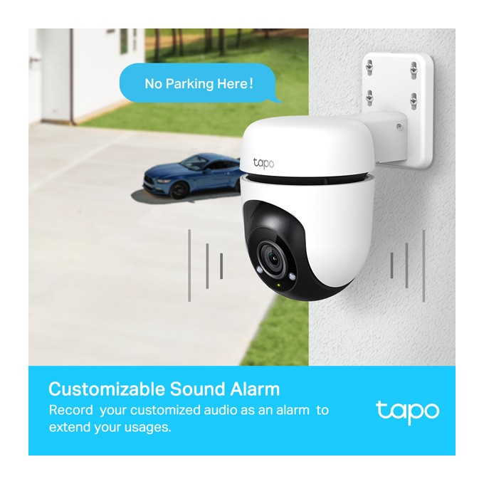 TP-link IP kamera Wi-Fi do monitoringu zewnętrznego Tapo C500, Full HD (1920x1080), Wifi 2.4 GHz /ethernet, biała, 