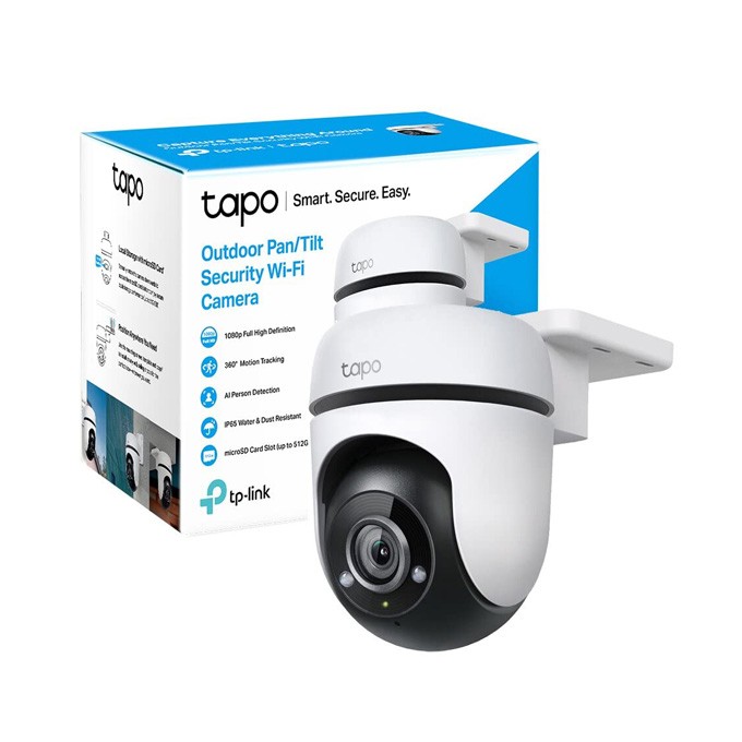TP-link IP kamera Wi-Fi do monitoringu zewnętrznego Tapo C500, Full HD (1920x1080), Wifi 2.4 GHz /ethernet, biała, 