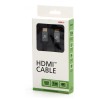 Video Kabel HDMI M - HDMI M, HDMI 2.1 - Ultra High Speed, 1m, pozłacane złącza, aluminiowa obudowa,, szary, Logo 