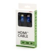 Video Kabel HDMI M - HDMI M, HDMI 2.1 - Ultra High Speed, 1m, pozłacane złącza, aluminiowa obudowa,, niebieski, Logo 