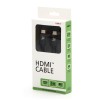 Video Kabel HDMI M - HDMI M, HDMI 2.1 - Ultra High Speed, 2m, pozłacane złącza, aluminiowa obudowa,, czarny, Logo 