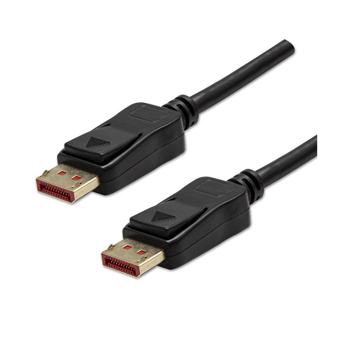 Video Kabel DisplayPort M - DisplayPort M, DP v 1.4, 2m, pozłacane złącza, czarny, 8K@60Hz, 32,4Gb/s