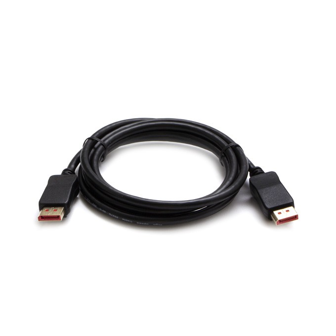 Video Kabel DisplayPort M - DisplayPort M, DP v 1.4, 2m, pozłacane złącza, czarny, 8K@60Hz, 32,4Gb/s