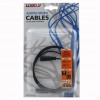 Przedłużacz do kabli audio Jack (3,5mm) M - Jack (3,5mm) F, 1.5m, czarna, Logo blistr