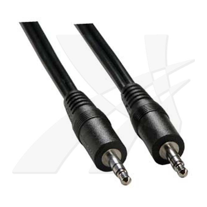 Audio Kabel Jack (3,5mm) M - Jack (3,5mm) M, 10m, czarna