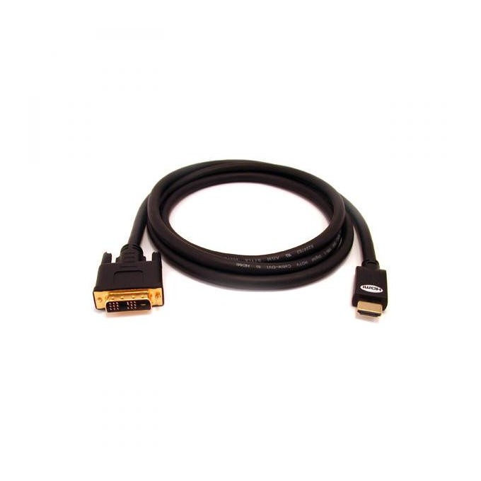 Video Kabel DVI (18+1) M - HDMI M, 3m, pozłacane złącza, czarny