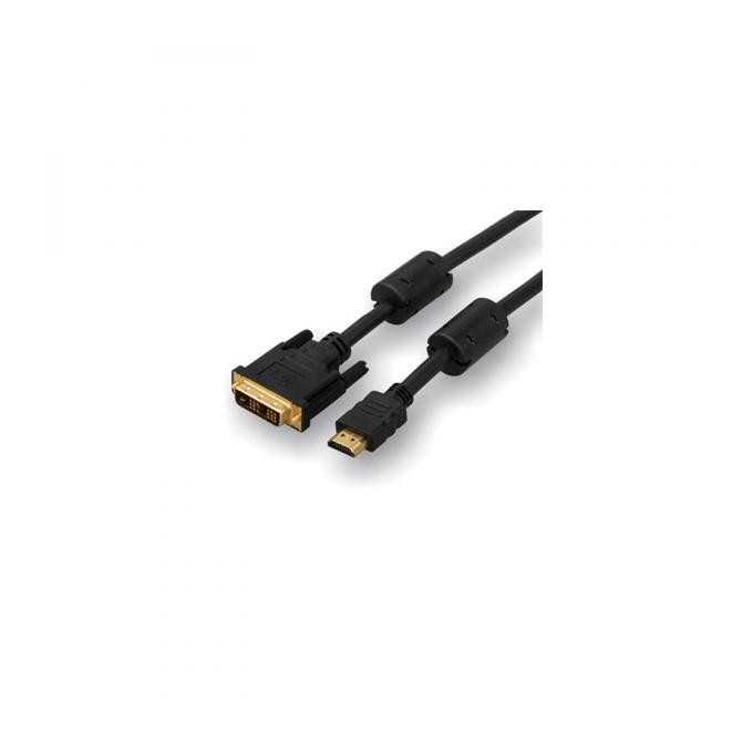 Video Kabel DVI (18+1) M - HDMI M, 3m, pozłacane złącza, czarny, Logo
