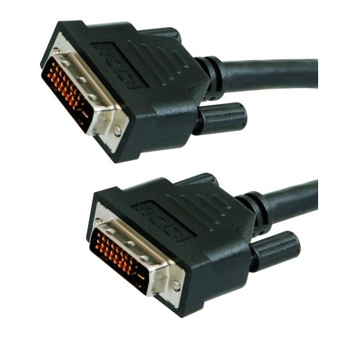 Video Kabel DVI (24+1) M - DVI (24+1) M, Dual link, 5m, chroniony, czarna, EOL