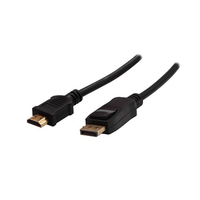 Video Kabel DisplayPort M - HDMI M, 1m, czarna, Logo blistr, EOL