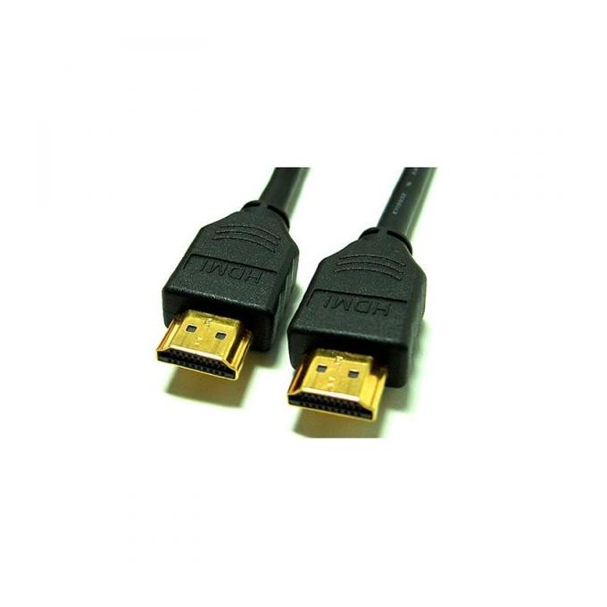 Video Kabel HDMI M - HDMI M, HDMI 1.4 - High Speed with Ethernet, 2m, pozłacane złącza, czarny