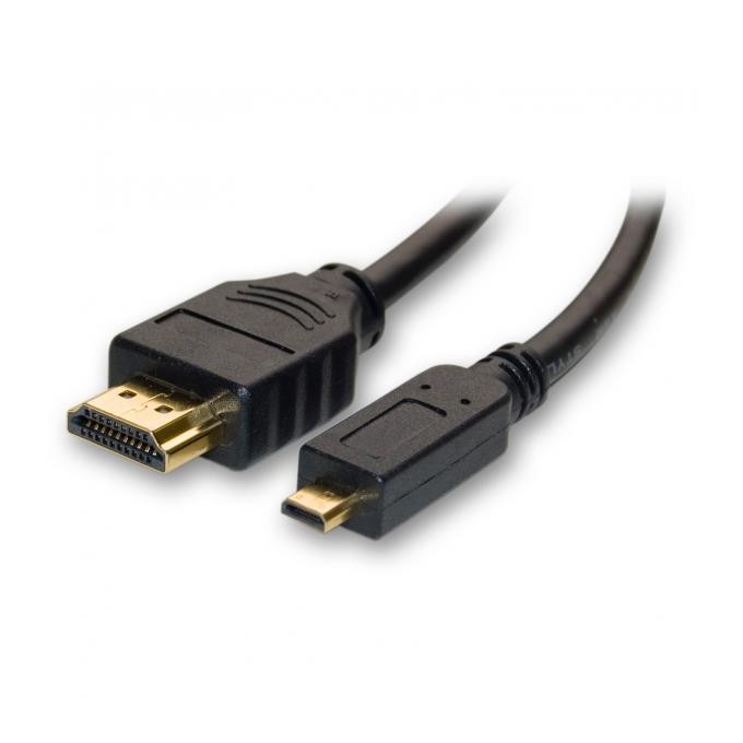 Video Kabel micro HDMI (M) - HDMI M, HDMI 2.0 - Premium High Speed, 2m, pozłacane złącza, czarny