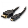 Video Kabel micro HDMI (M) - HDMI M, HDMI 2.0 - Premium High Speed, 2m, pozłacane złącza, czarny