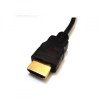 Video Kabel micro HDMI (M) - HDMI M, HDMI 2.0 - Premium High Speed, 2m, pozłacane złącza, czarny